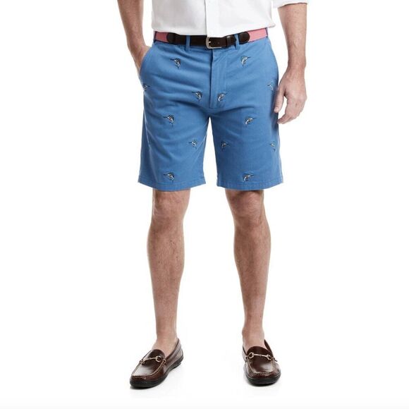 Castaway Nantucket Island Blue Shorts with Sharks - Picture 10 of 10